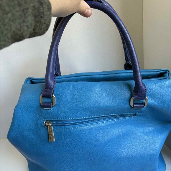 Pixie Mood Vegan Leather Handbag Teal and Dark Blue - Picture 5 of 16
